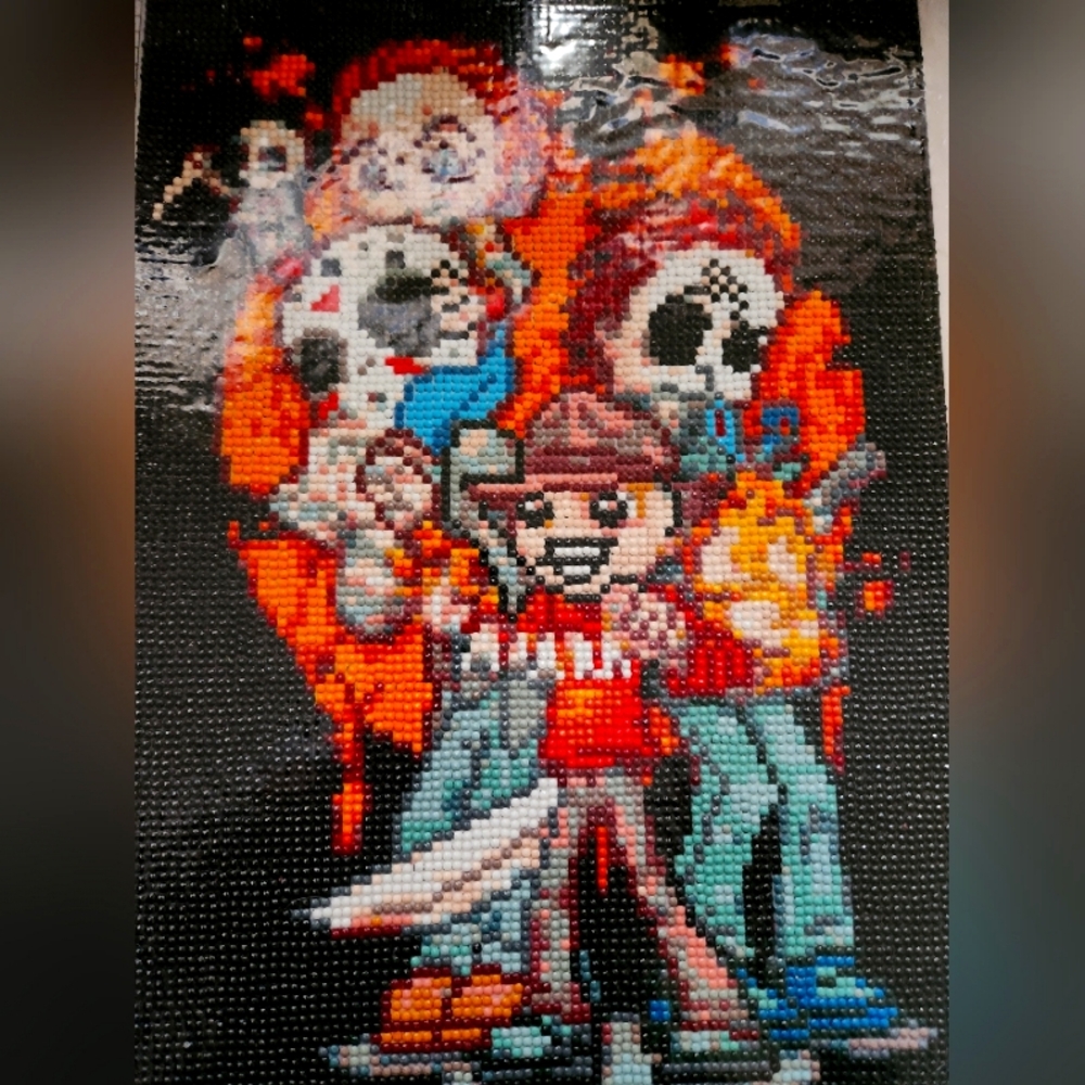 Diamond painting wall art